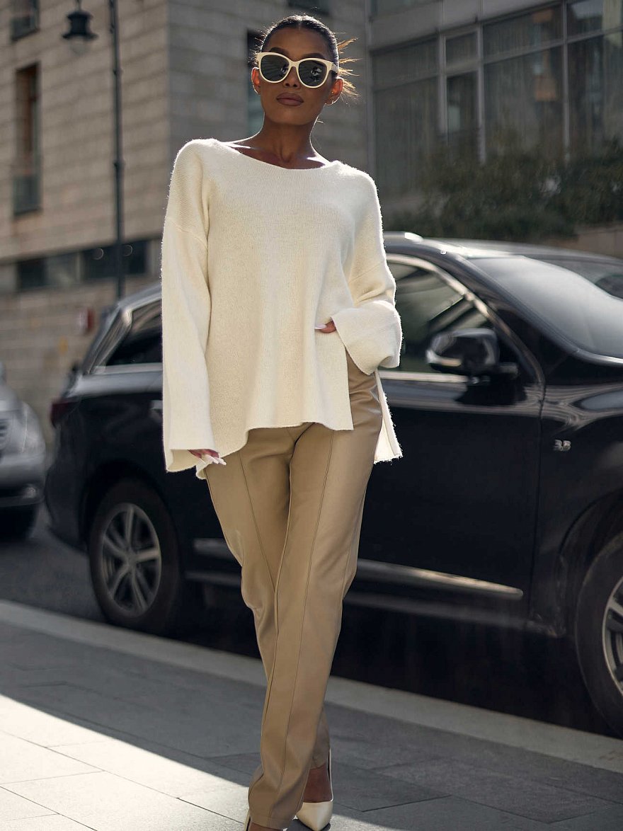 Кашемировый джемпер в стиле OVERSIZE