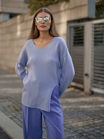 Кашемировый джемпер в стиле OVERSIZE