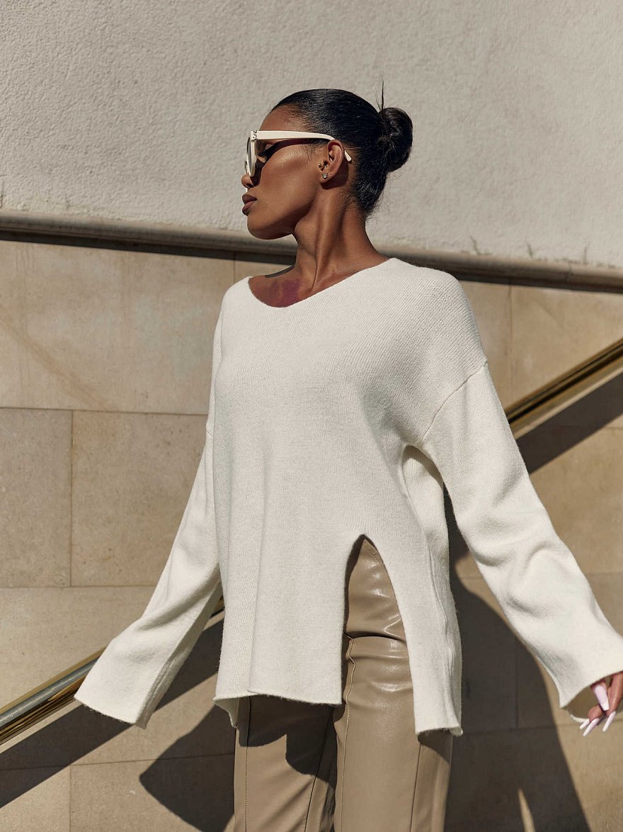 Кашемировый джемпер в стиле OVERSIZE