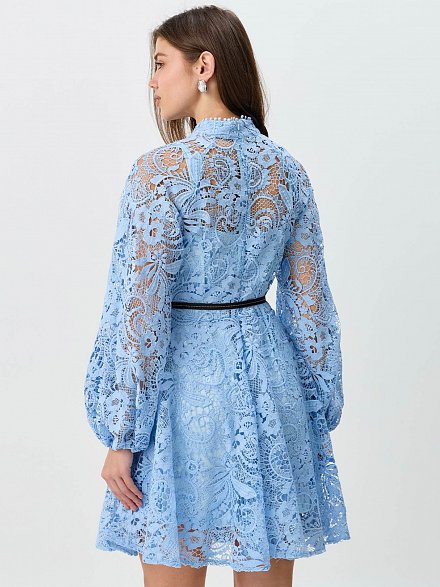 Короткое платье из французкого кружева NY Collection