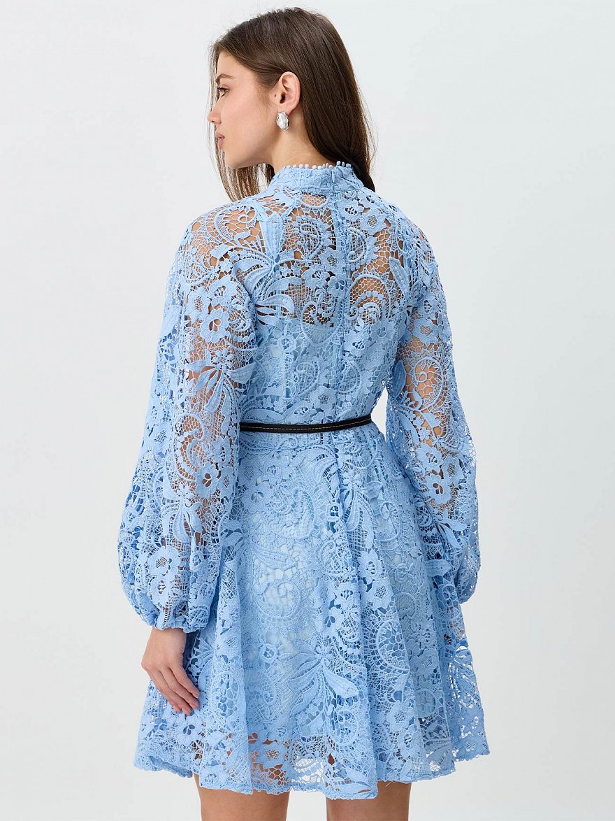 Короткое платье из французкого кружева NY Collection